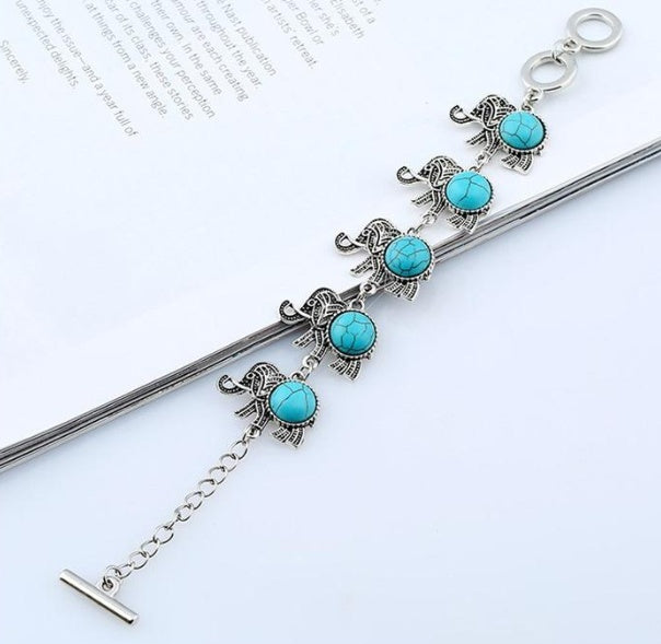 Elephant Charm Bracelet Adjustable Chain Exquisite Animal Design Gift For Animal Lovers Women Alloy Gift Alloy