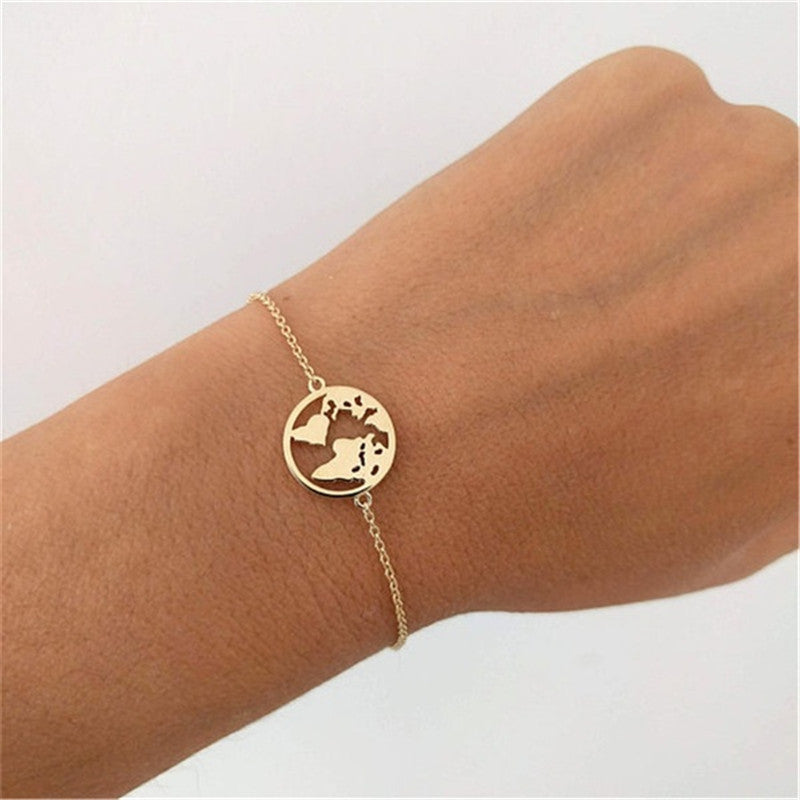 Alloy Map Pendant Bracelet Gift Opening Ceremonies Employee Benefits Anniversary Celebrations Promotions Trade