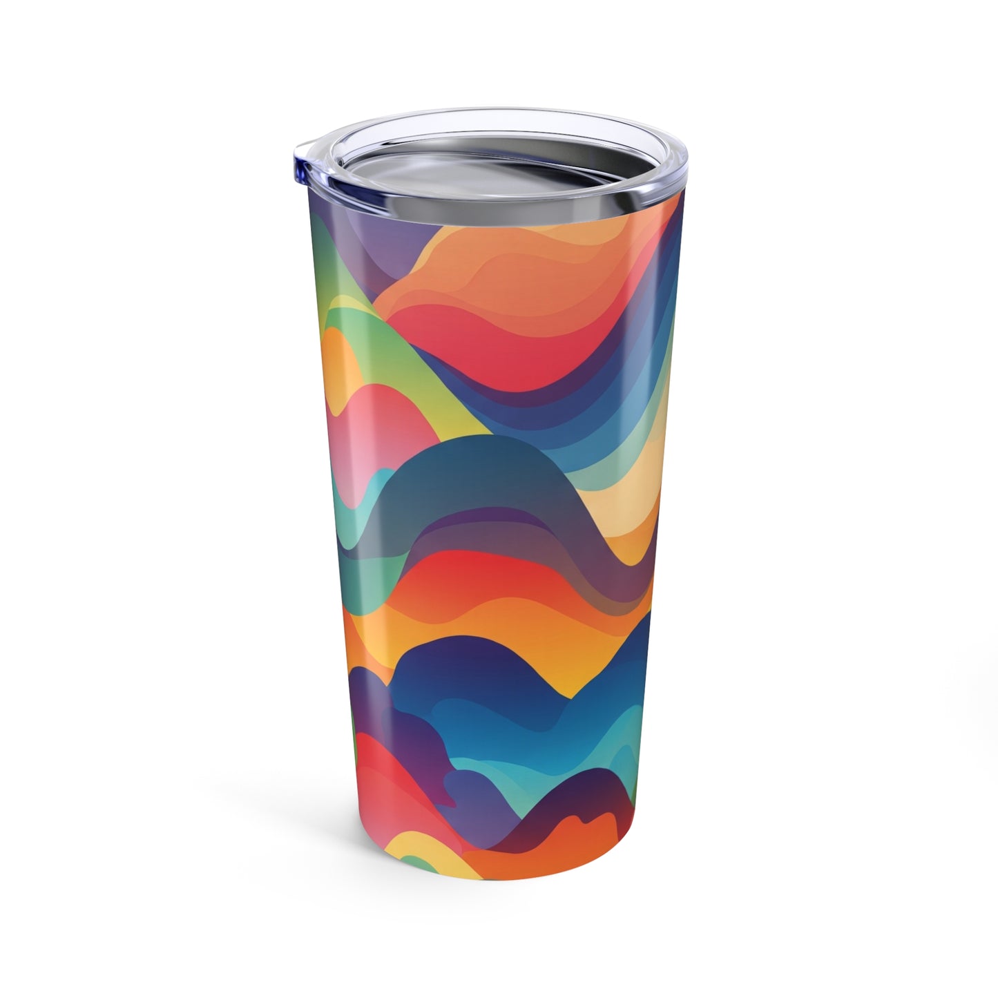 20oz Stainless Steel Tumbler Double Wall Vacuum Insulated Travel Mug Printed Design Leak Proof Coffee Cup With Lid