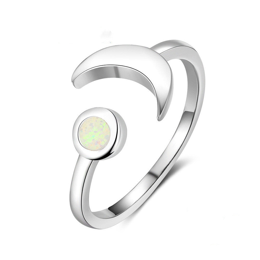 Adjustable 925 Sterling Silver Geometric Ring Korean Timeless For Women And Girls Electroplated Finish Jewelry