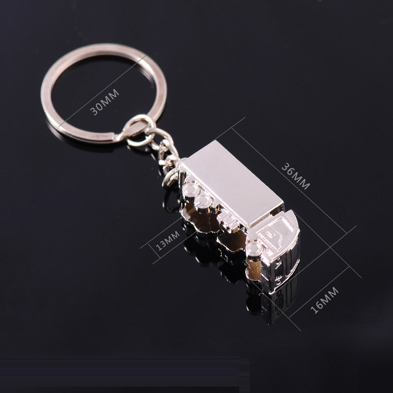 3D Truck Keychain Metal Car Keychain Pendant Zinc Alloy Keychain Novelty Keyring Unique Car Accessory Gift Car
