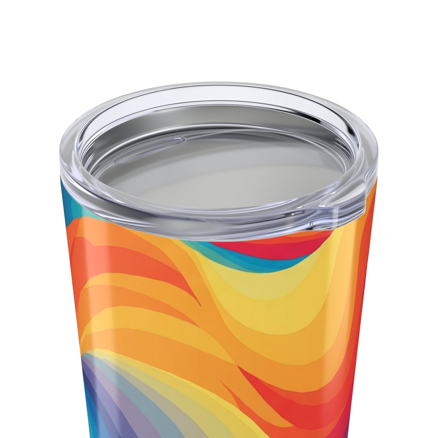 20 Oz Stainless Steel Tumbler Printed Design Double Wall Vacuum Insulation Leak Proof Travel Mug Durable