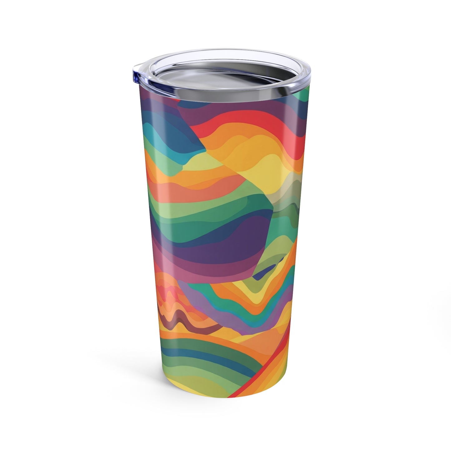 20oz Stainless Steel Travel Mug With Double Wall Vacuum Insulation Leak Proof Lid Printed Design For Beverages