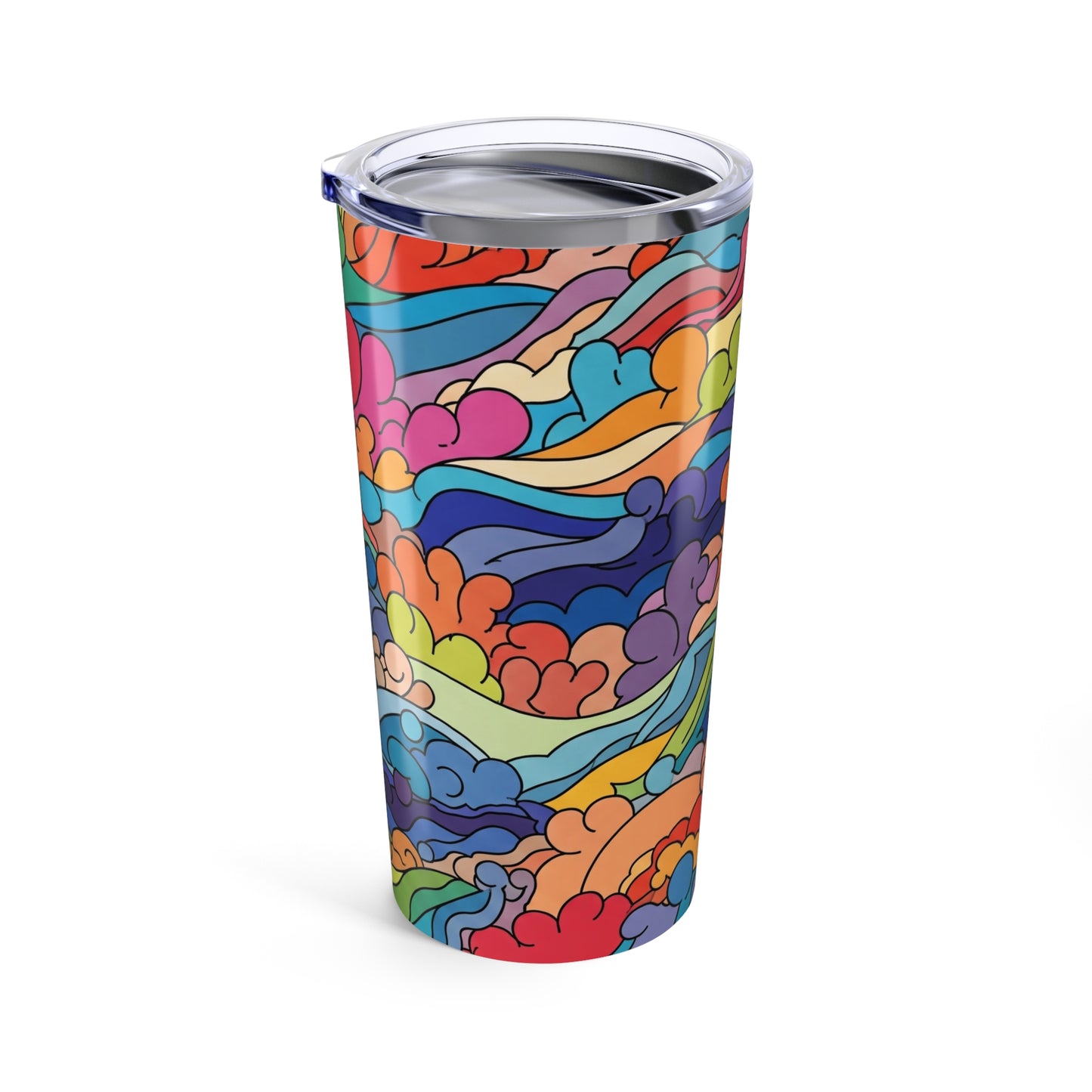20oz Stainless Steel Tumbler Printed Art Double Wall Vacuum Insulated Spill Resistant Travel Cup For Hot Or Cold