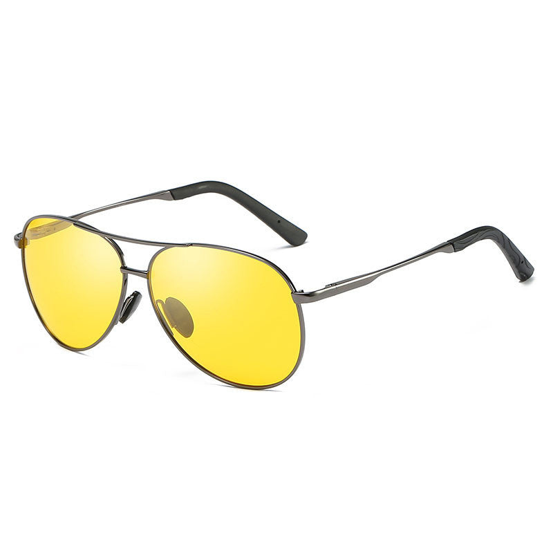 Polarized Sunglasses Day Night Vision UV400 Protection TAC Lenses Plastic Metal Frame Fashion Driving Outdoors