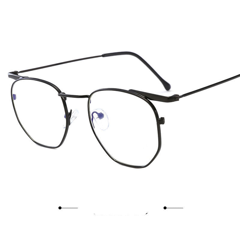 Unisex Half Frame Glasses Vintage Metal Frame Gold Rim Eyewear Fashion Statement Look Modern Eyewear Style Now