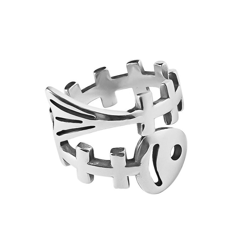 Womens Fishbone Ball Pendant Ring Adjustable Open Ring Thai Silver Plated Fashion Jewelry Gift for Her Elegant Style