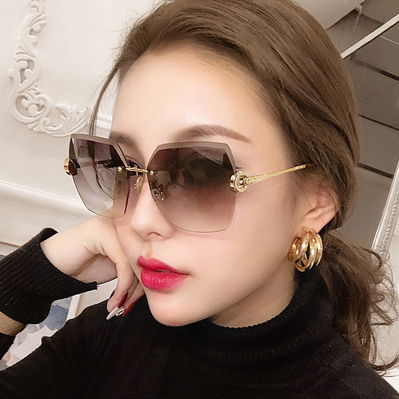 Womens Vintage Sunglasses Polygonal Resin Lens Metal Frame UV400 Protection Trendy Street Eyewear Everyday Use