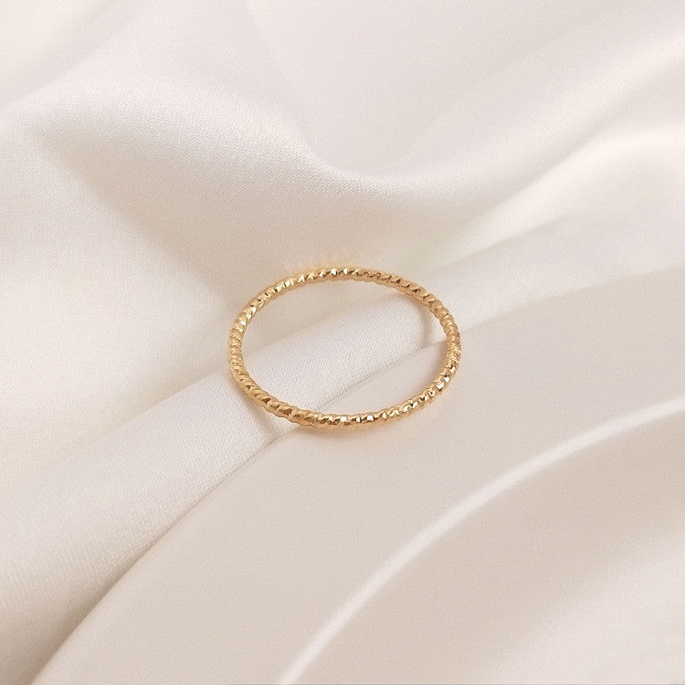 Copper Chain Ring Set Fashion Jewelry For Everyday And Special Occasions Versatile Rings Durable Copper Finish