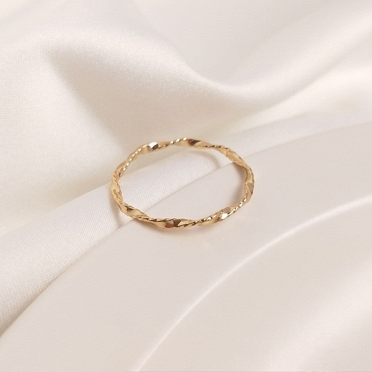 Copper Chain Ring Set Fashion Jewelry For Everyday And Special Occasions Versatile Rings Durable Copper Finish