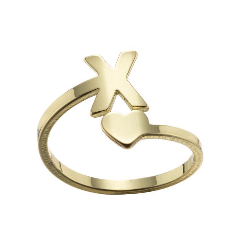 Womens StainlessSteel Initial Pendant Necklace Retro Electroplated Letters Numbers Jewelry Gold Or Steel Color