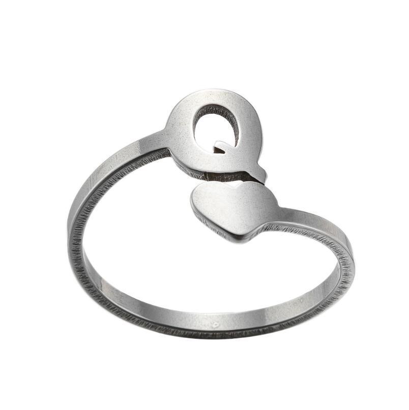 Womens StainlessSteel Initial Pendant Necklace Retro Electroplated Letters Numbers Jewelry Gold Or Steel Color