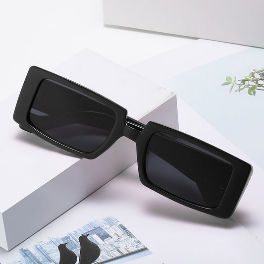 Womens Square Sunglasses European Inspired Fashion Eyewear Acetate Lenses PC Frame Stylish Sun Glasses For Women
