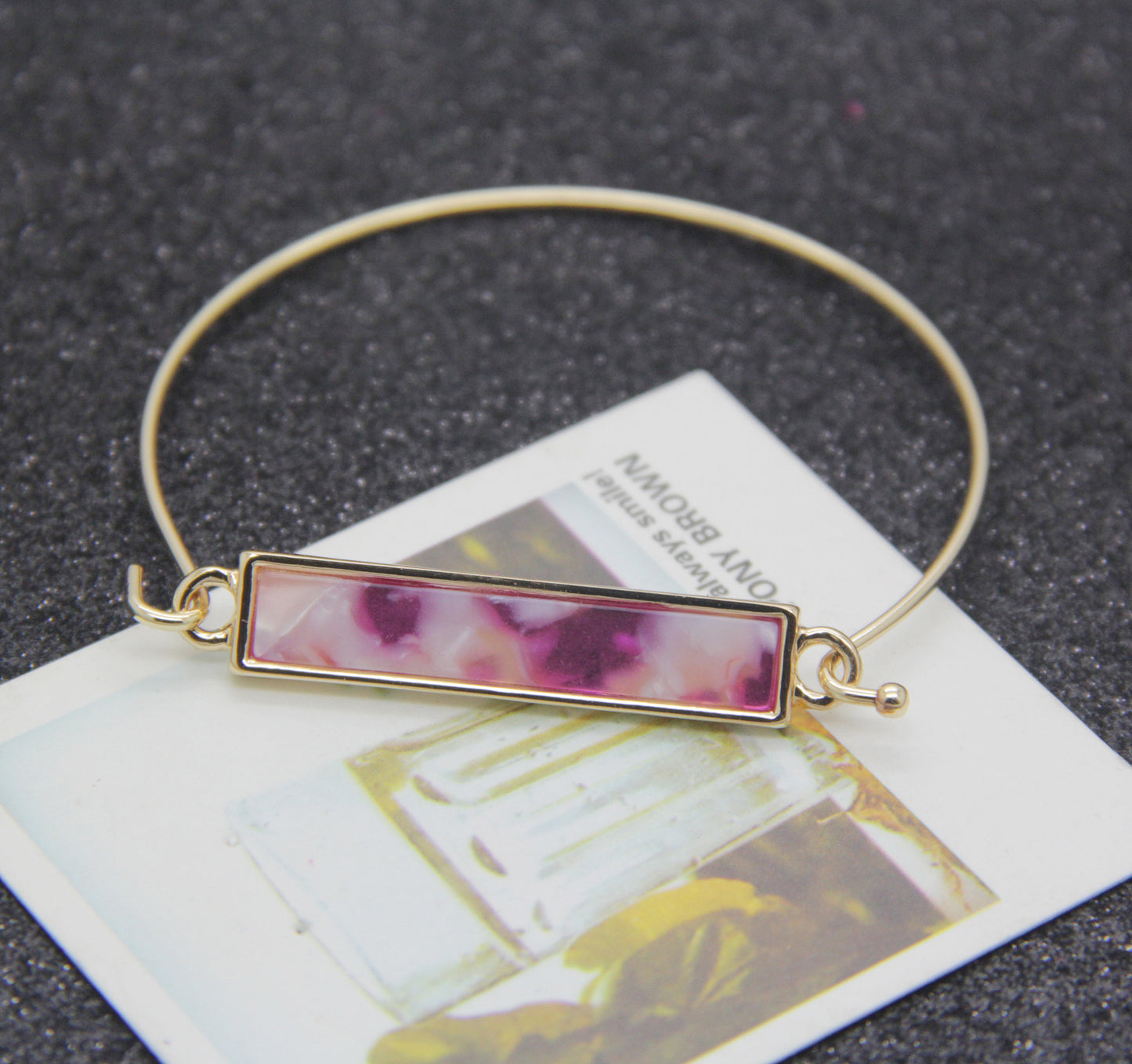 Copper Geometric Bangle Bracelet For Women Electroplated European Style Jewelry Fashion Accessory Sleek Finish