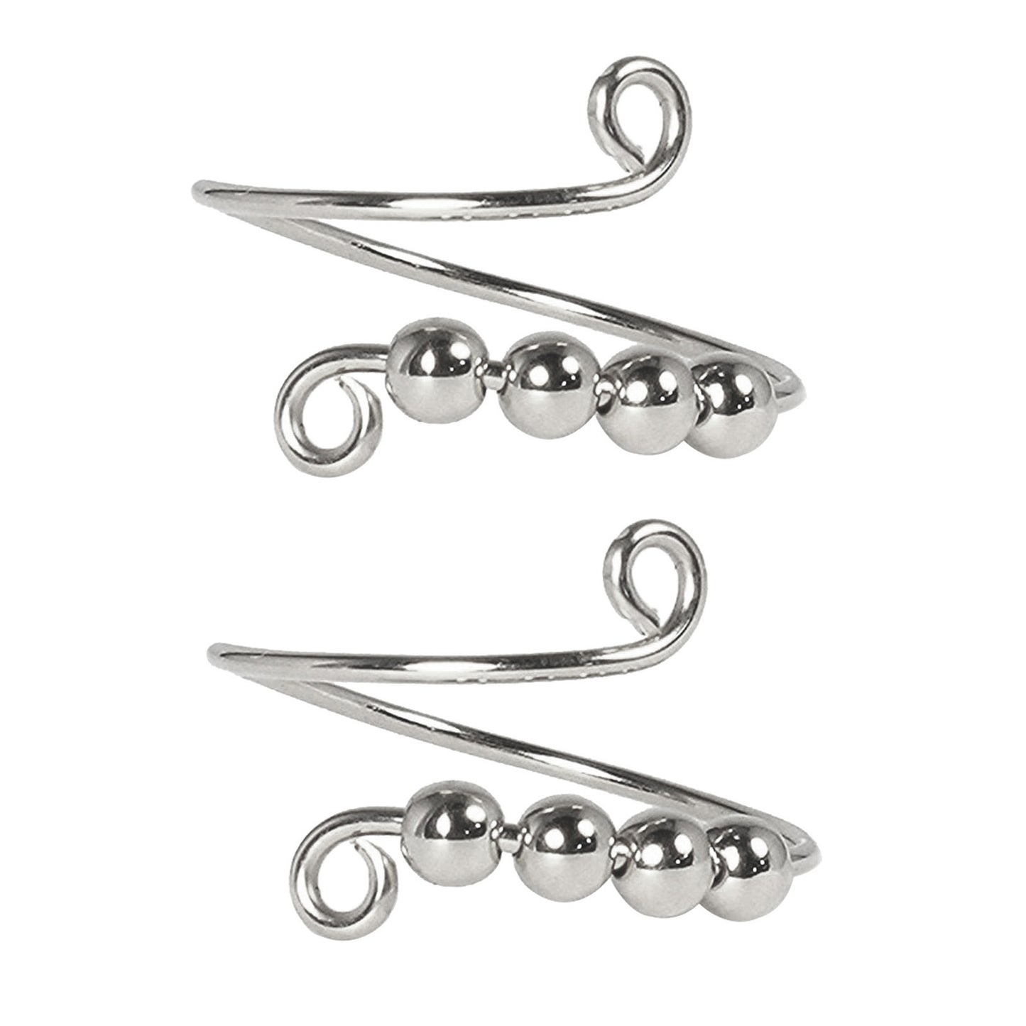 Womens Rotatable Round Beads Ring Adjustable Opening Electroplated Metal Jewelry Fashionable Accessory Stylish