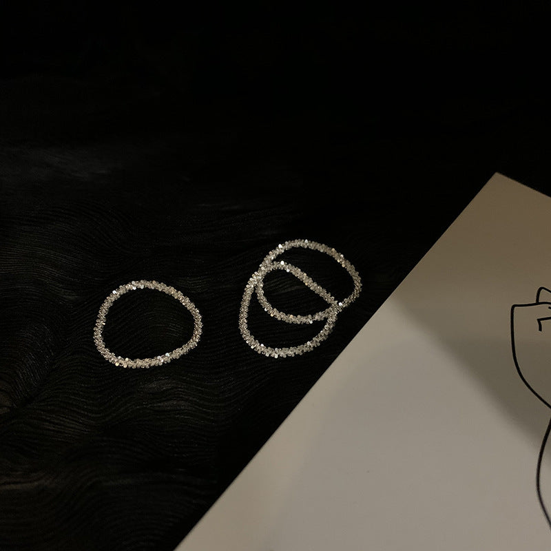 925 Sterling Silver Ring With Platinum Plated Geometric Design For Women ElegantEverydayWear Jewelry Accessory