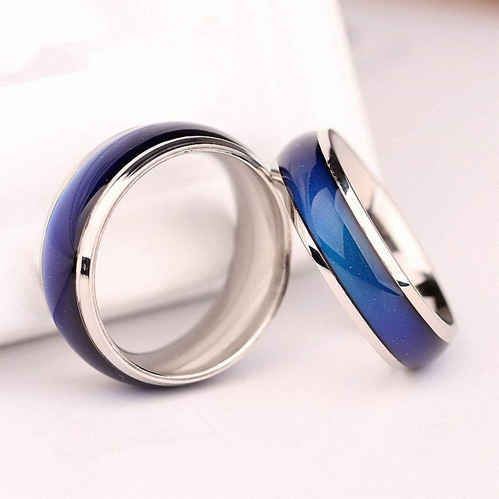 Adjustable Mood Ring Color Changing Fashion Jewelry Copper Ring Environmentally Friendly Trendy Temperature Sensitive