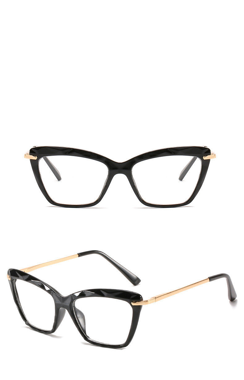 Womens Triangle Sunglasses Lightweight Full Frame Flat Mirror Glasses TR90 Frame Sun Glasses Durable UV Lenses