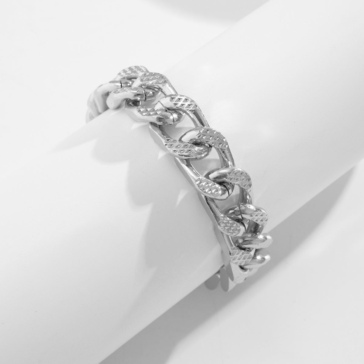 Womens Thin Bracelet Simple Design Electroplated Lightweight Hollow Chain For EverydayUse Wear Length 16cm 5cm