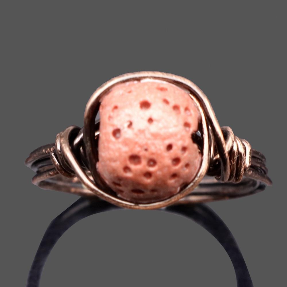 Unisex Wire Wrapped Natural Stone Finger Rings Amethyst Agate Quartz Reiki Healing Gemstone Jewelry For Women And Men