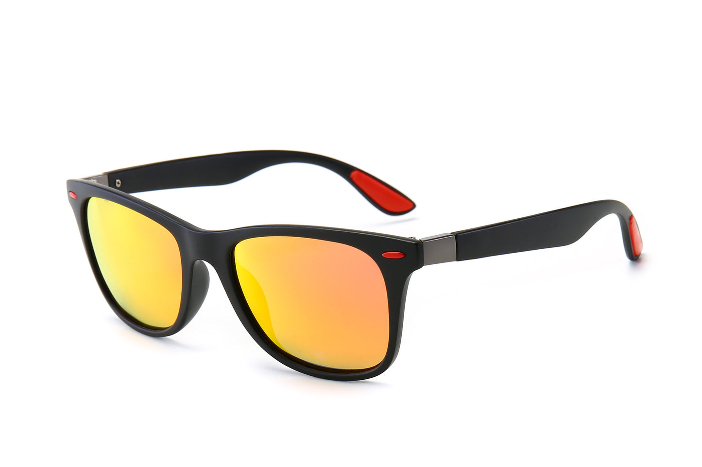 Adult Retro Round Sunglasses Polarized UV400 PC Lens Black Frame Unisex Timeless Style for Everyday Wear Daily