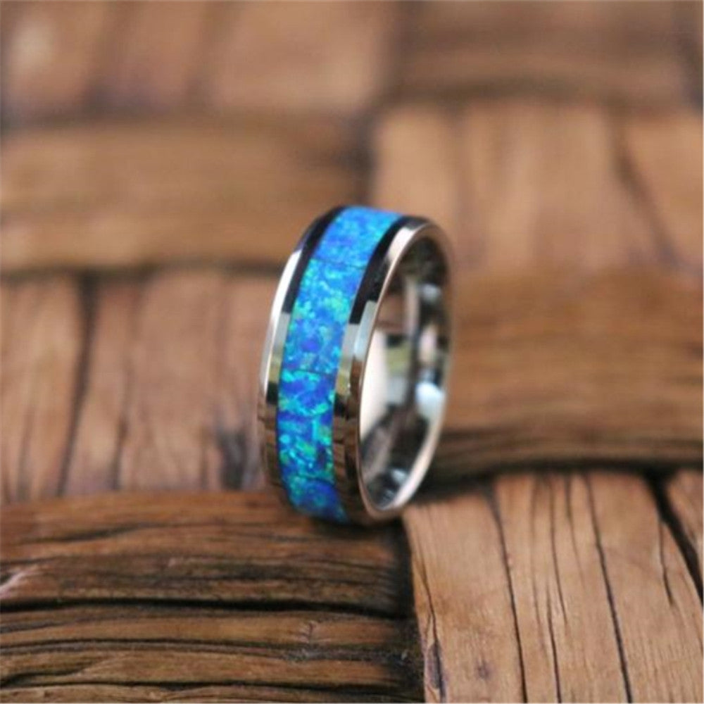 Mens Stainless Steel Ring Geometrical European American Ring Non Inlay Band Perfect For Wedding And Engagement
