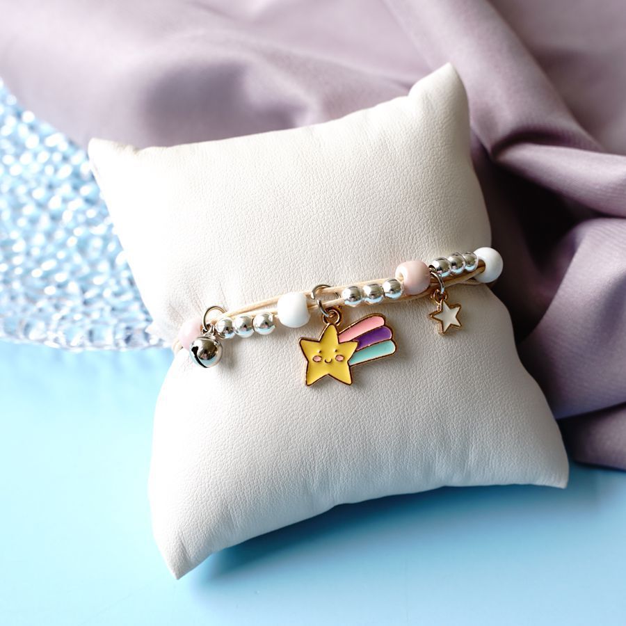 Ceramic Cartoon Bracelet Woven Alloy Jewelry Simple Beads Bracelet With Deer Rabbit Cat And Design Accessories