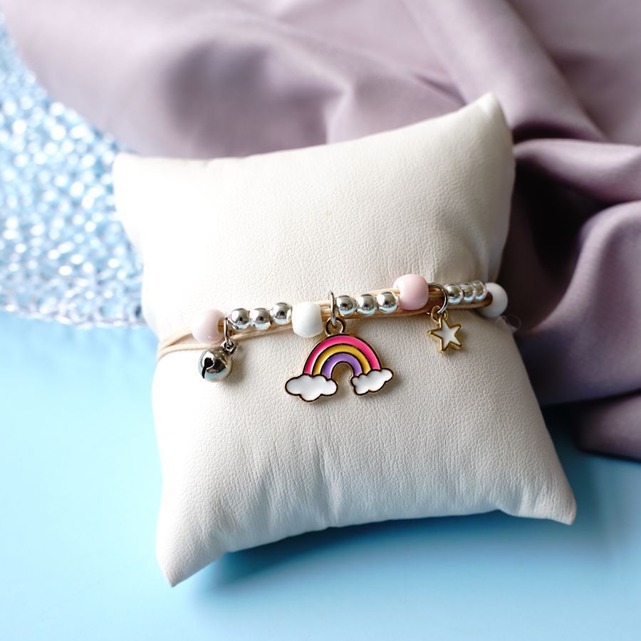 Ceramic Cartoon Bracelet Woven Alloy Jewelry Simple Beads Bracelet With Deer Rabbit Cat And Design Accessories