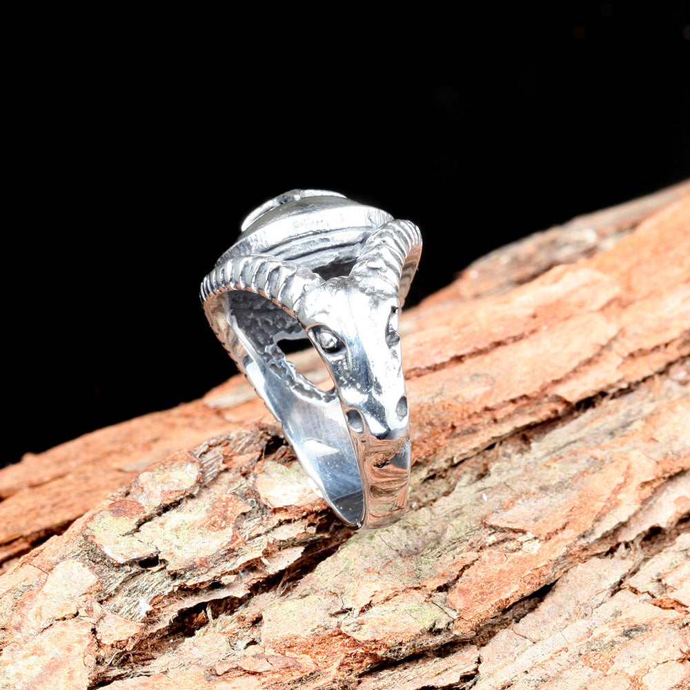 Stainless Steel Five-pointed Star Six-pointed Star Ring