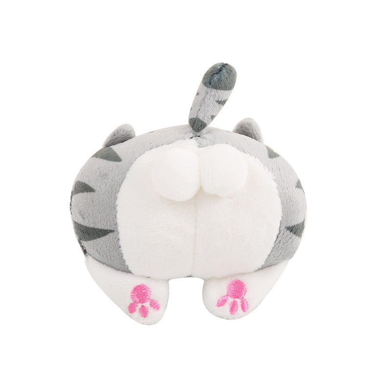 Dog Butt Keychain Cute Animal Plush Doll Super Soft Stuffed Animal Keychain Bag Charm Decoration Gift Dog Cute