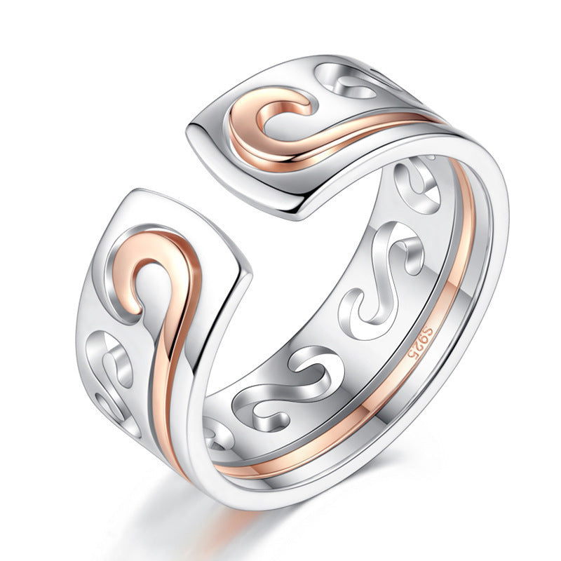 925 Silver Hoop Rings For Men And Women Geometric Earrings Rose Gold And Platinum Color Lightweight Daily Wear