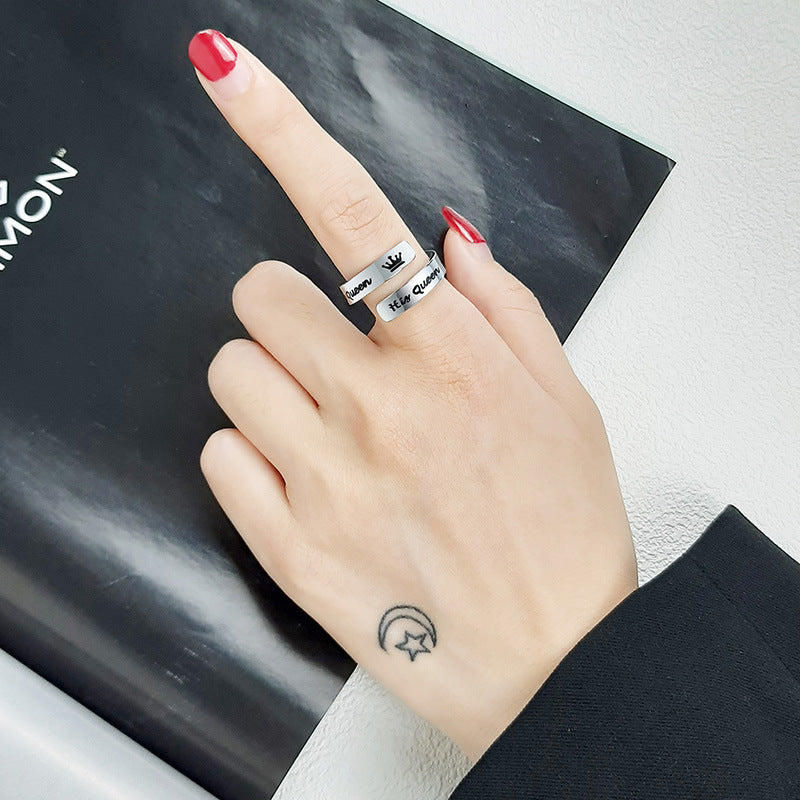 Stainless Steel Ring Arrow Design For Women U Shape Simple Elegance Jewelry Minimalist Fashion Accessory Daily