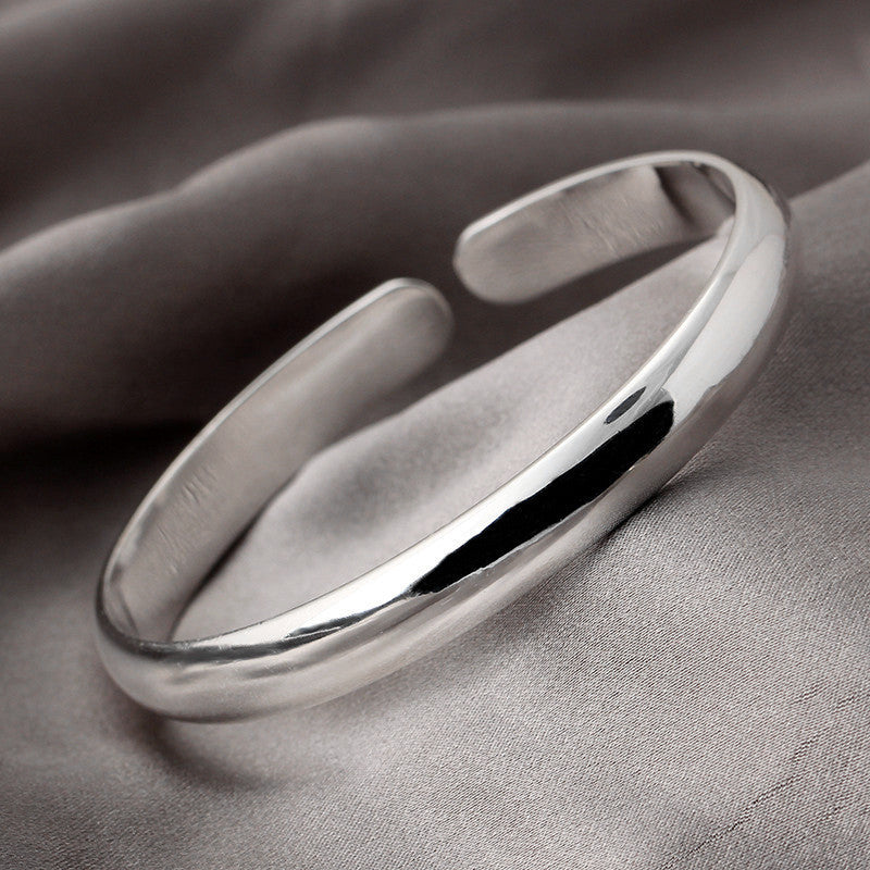 Glossy Electroplated Wide Face Bangle Bracelet For Weddings Birthdays Holidays And Anniversaries Jewelry Gifts