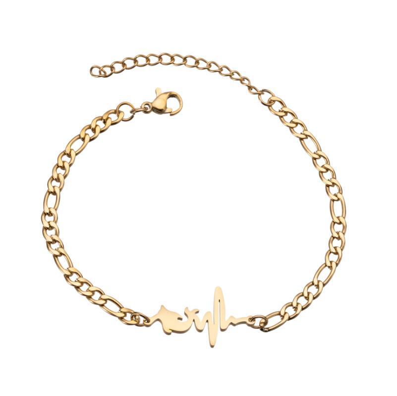 Womens Stainless Steel Skull Bracelet Electroplated European Design Fashion Wristband Jewelry Durable Everyday