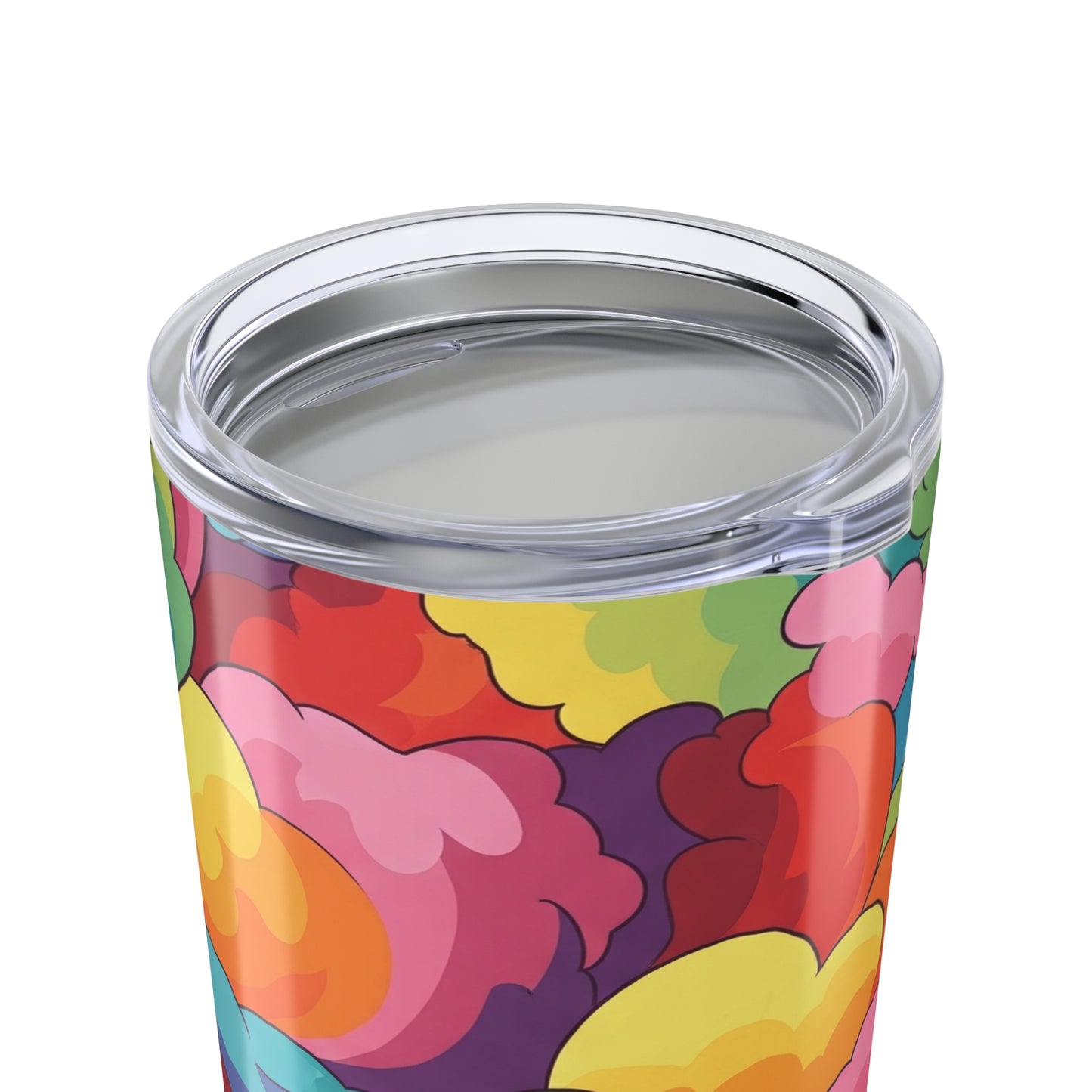 20oz Stainless Steel Tumbler With Lid Double Wall Vacuum Insulation Leak Proof Travel Mug Printed Design For Hot