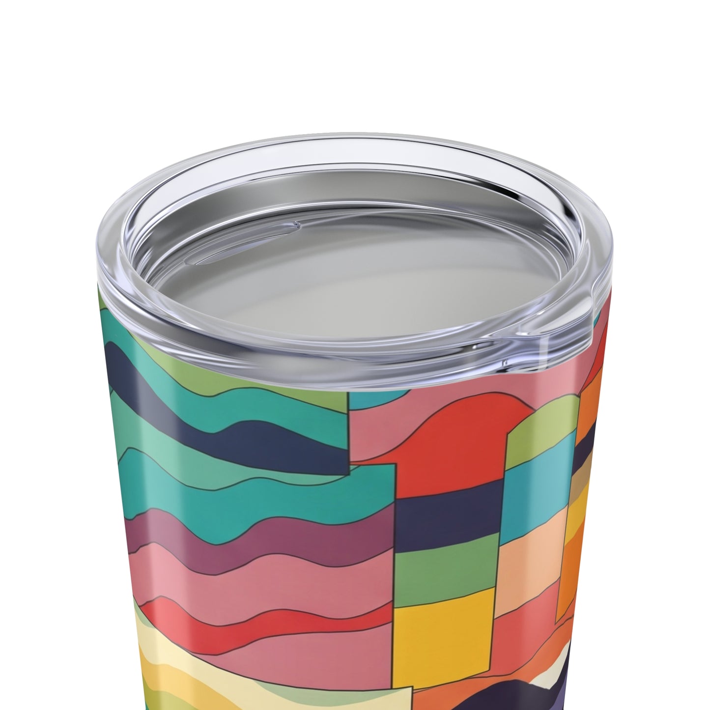 20 Ounce Stainless Steel Tumbler With A Printed Design Double Wall Vacuum Insulation Leak Proof Everyday Coffee Mug