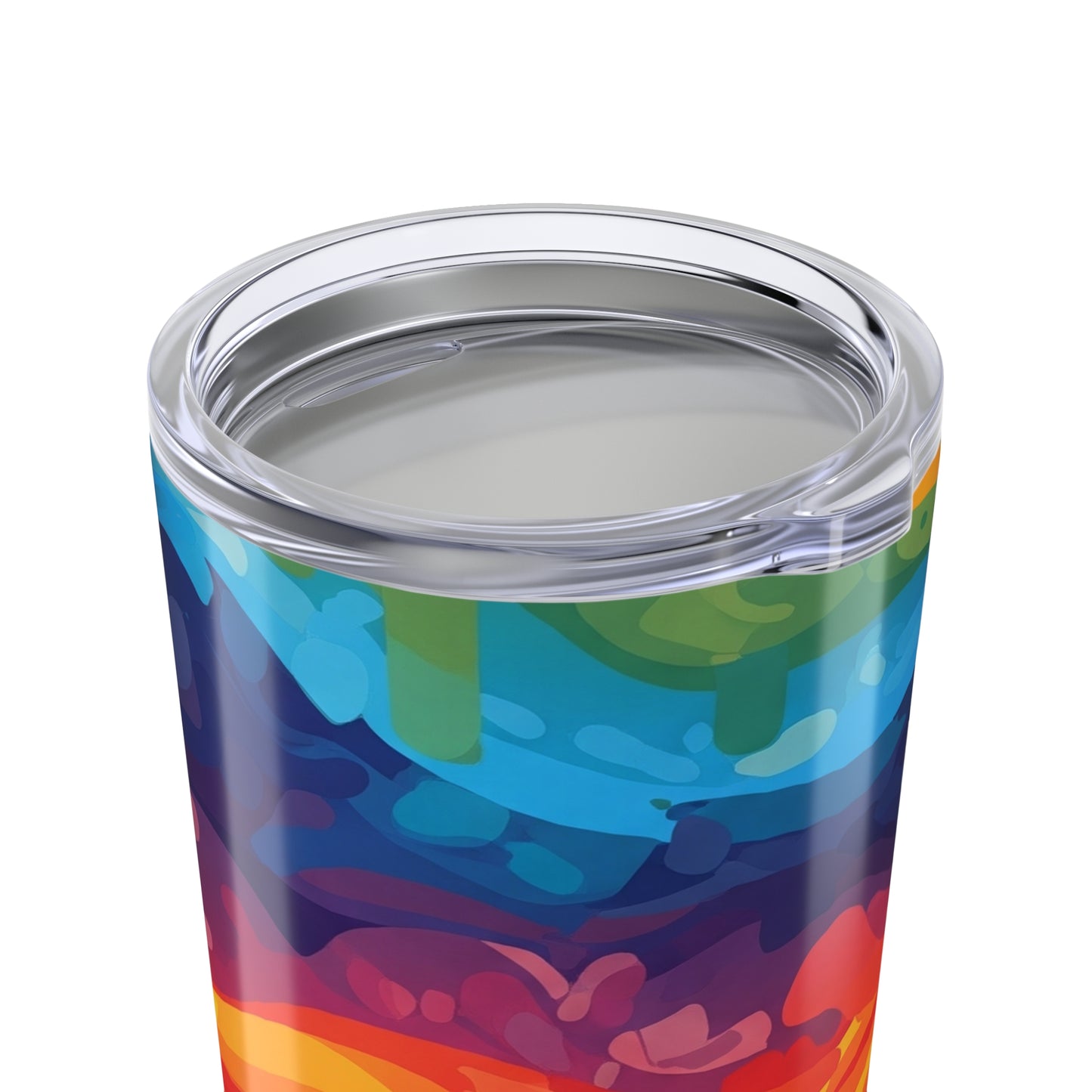 20oz Stainless Steel Tumbler With Printed Graphic Double Wall Vacuum Insulation Travel Mug Leak Proof Coffee Cup