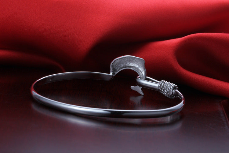 Womens Silver Alloy Bracelet Zodiac Design Electroplated Jewelry Natural Style For Women And Girls Color Silver