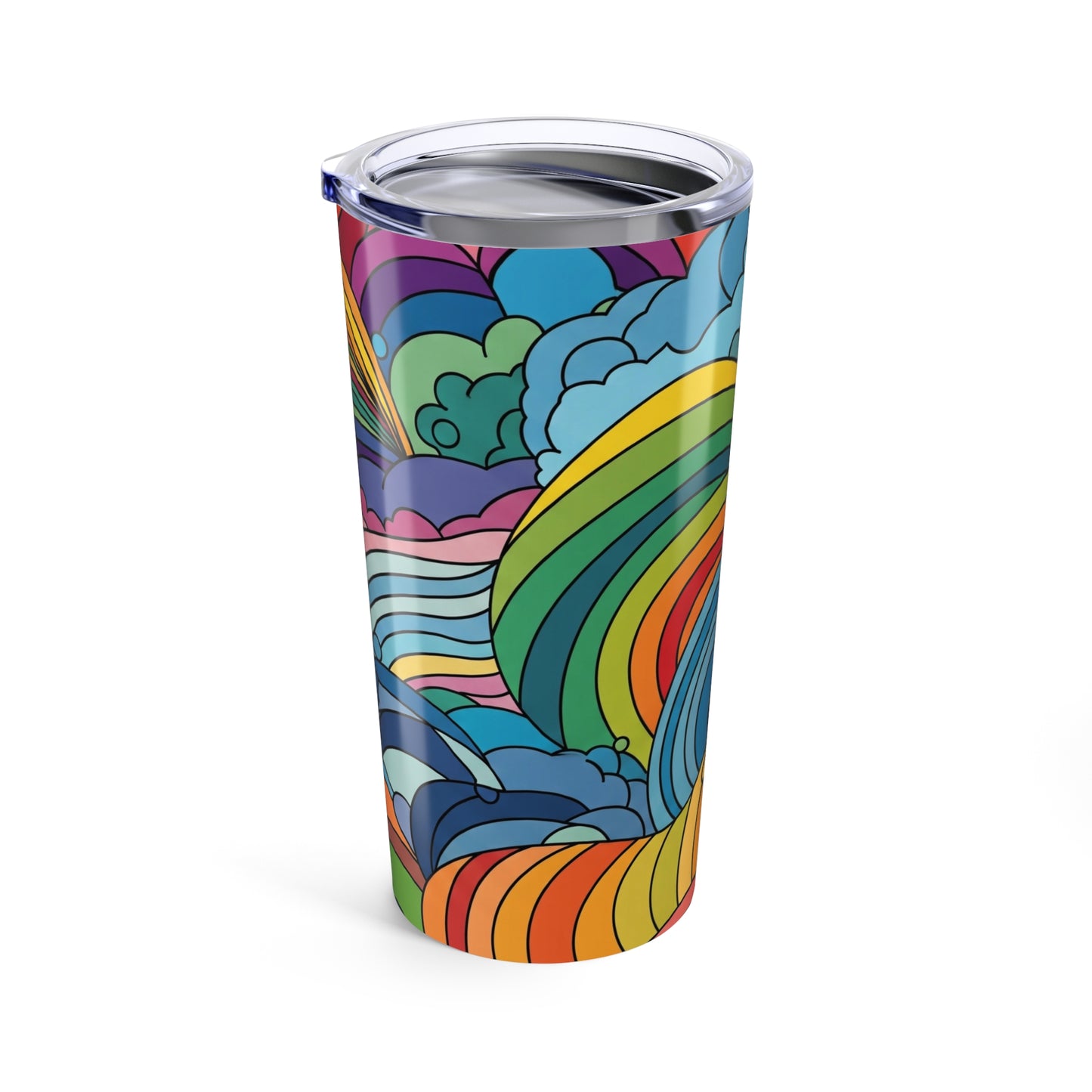 20oz Stainless Steel Tumbler With Double Wall Vacuum Insulation Spill Resistant Design Printed Pattern For Hot Or
