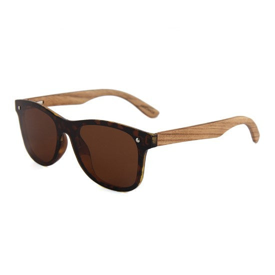 Wooden Polarized Sunglasses For Men And Women UV 400 TAC Lenses Bamboo Wood Mirror Leg Design For Everyday Use