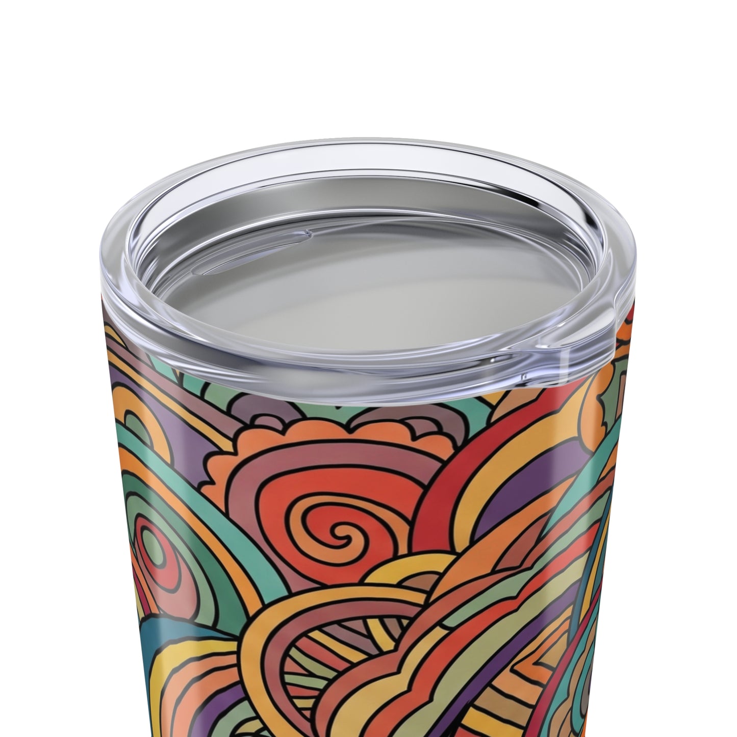 20oz Double Wall Vacuum Insulated Stainless Steel Tumbler With Lid Leak Proof Hot Cold Travel Mug BPA Free Printed