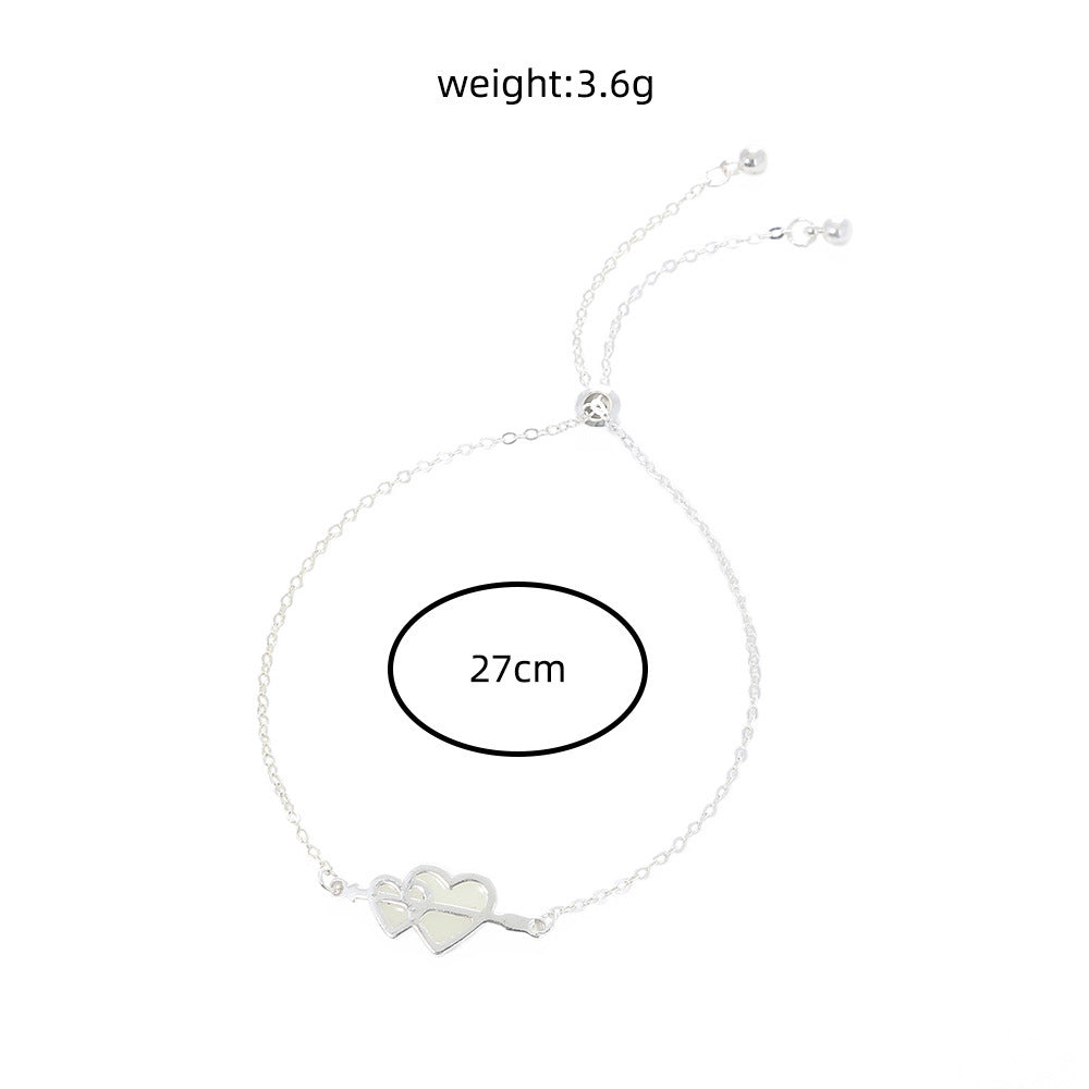 Adjustable Copper Flower Bracelet For Women And Girls