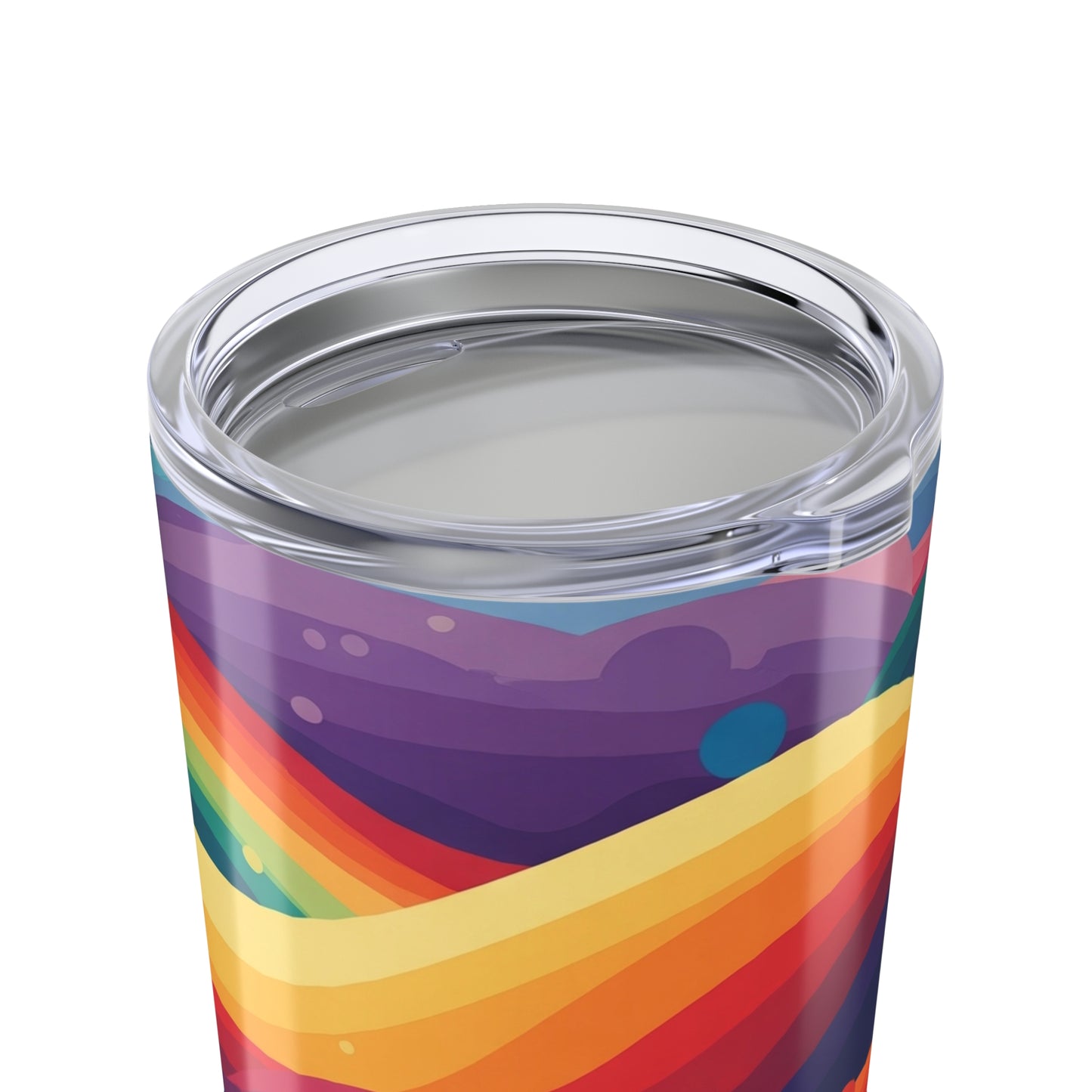 20oz Stainless Steel Tumbler With Vacuum Insulation Spill Resistant Lid For Hot Or Cold Beverages BPA Free Printed
