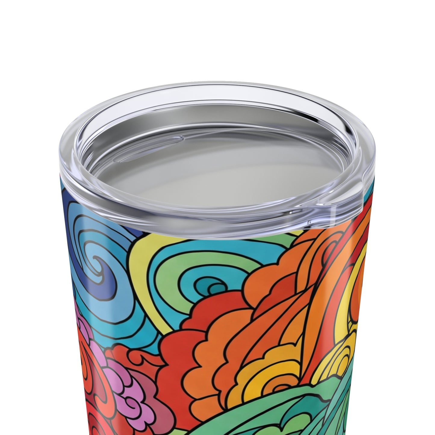 20oz Stainless Steel Printed Tumbler With Double Wall Vacuum Insulation Leakproof Travel Mug For Hot Or Cold