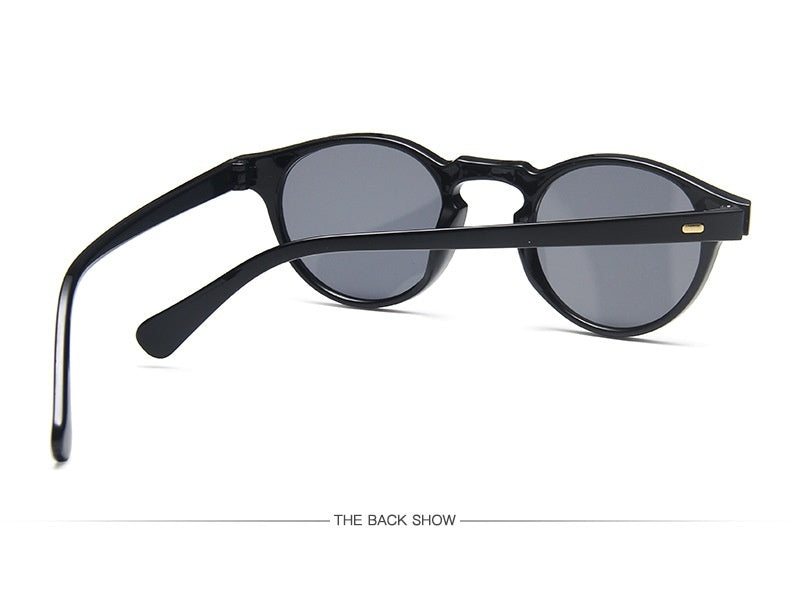 Mens Small Frame Retro Sunglasses For Travel Fashion And Party Hip Hop Rivet Eyewear With Point Rivets Distinctive Look