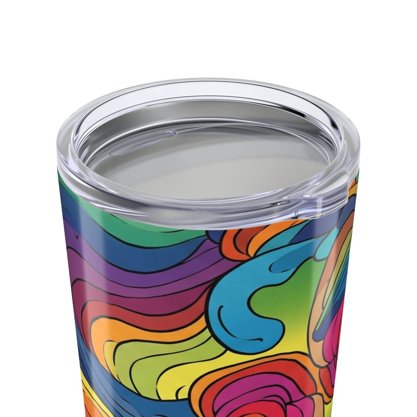 20oz Stainless Steel Tumbler With Printed Design Double Wall Vacuum Insulated Spill Resistant Thermal Beverage