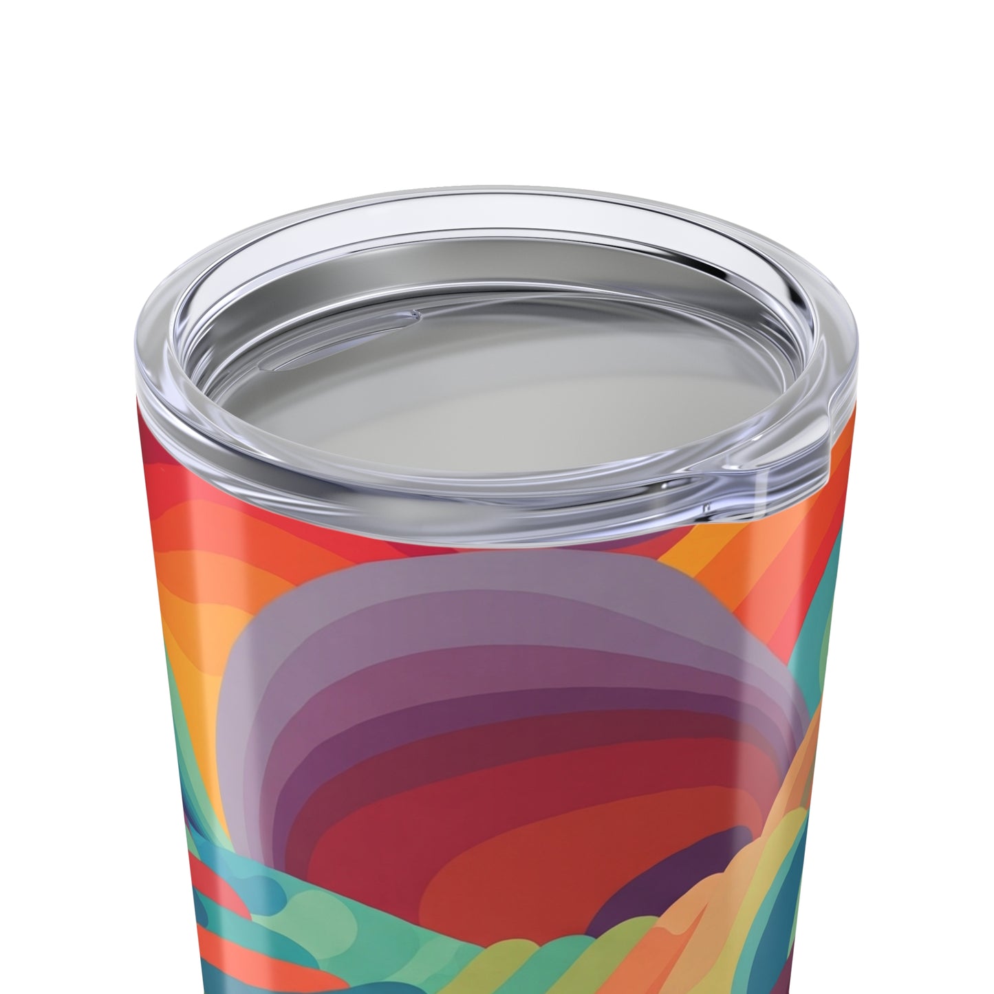 20 Oz Stainless Steel Tumbler With Printed Art Double Wall Vacuum Insulated Spill Resistant For Hot And Cold Drinks