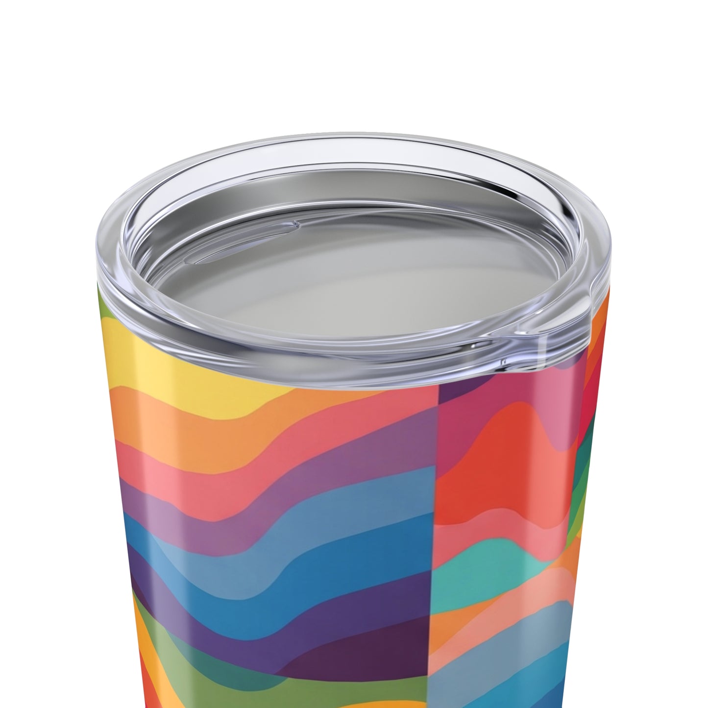 20oz Stainless Steel Tumbler With Printed Image Double Wall Vacuum Insulation Spill Resistant Keeps Drinks Hot Or