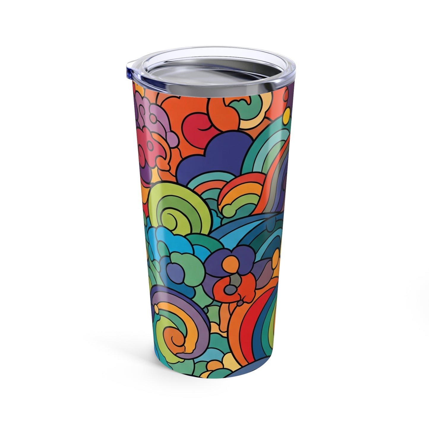 20 Ounce Metal Travel Mug Vacuum Insulated Spill Resistant Dishwasher Safe Bpa Free Printed Beverage For Hot And