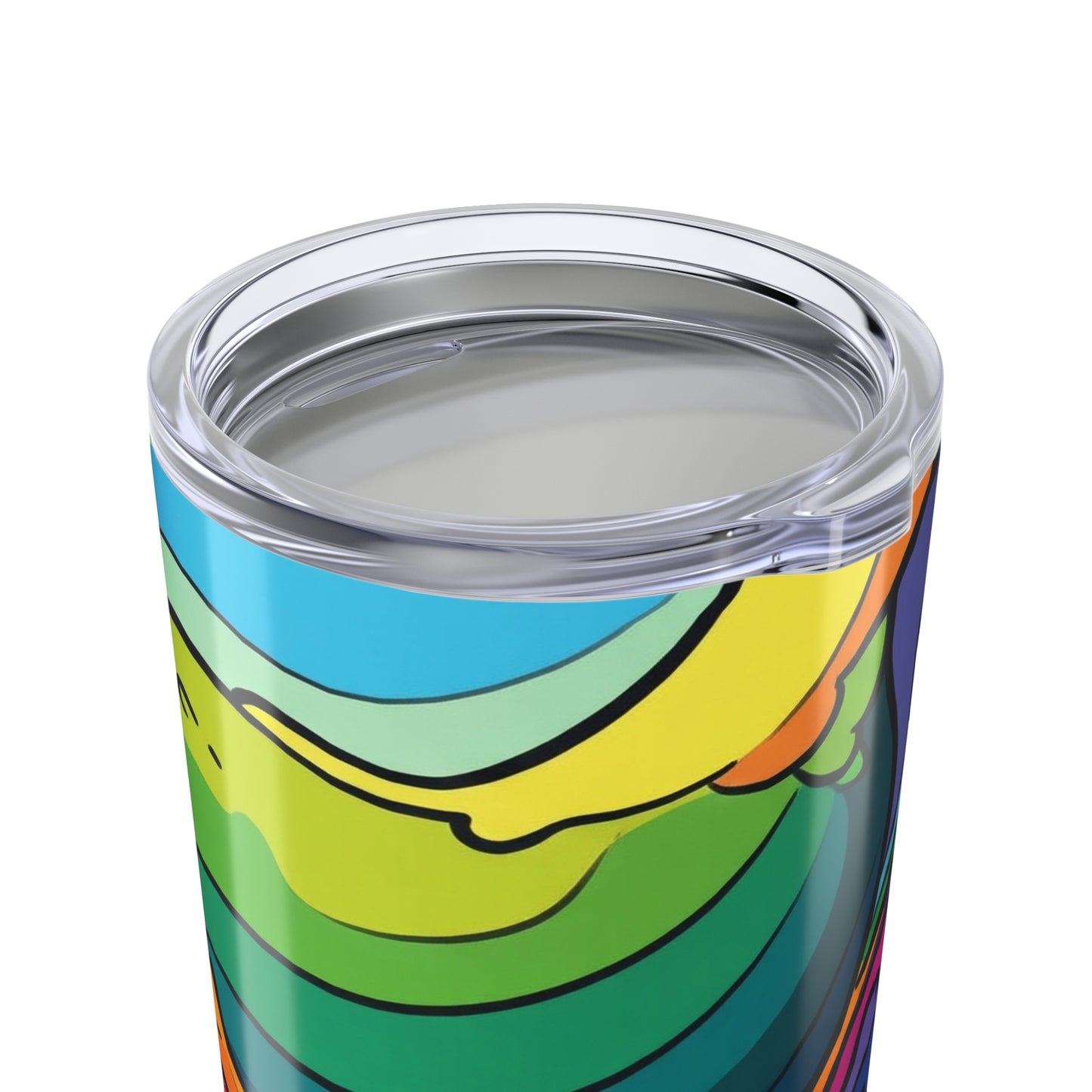 20oz Stainless Steel Travel Mug With Printed Artwork Double Wall Vacuum Insulation Spill Resistant Drinking Tumbler